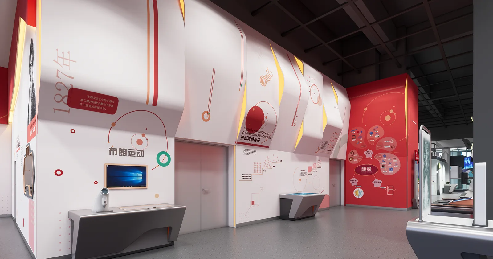 The Celsius Scale and Thermodynamics — detailed exhibit design visualization 1
