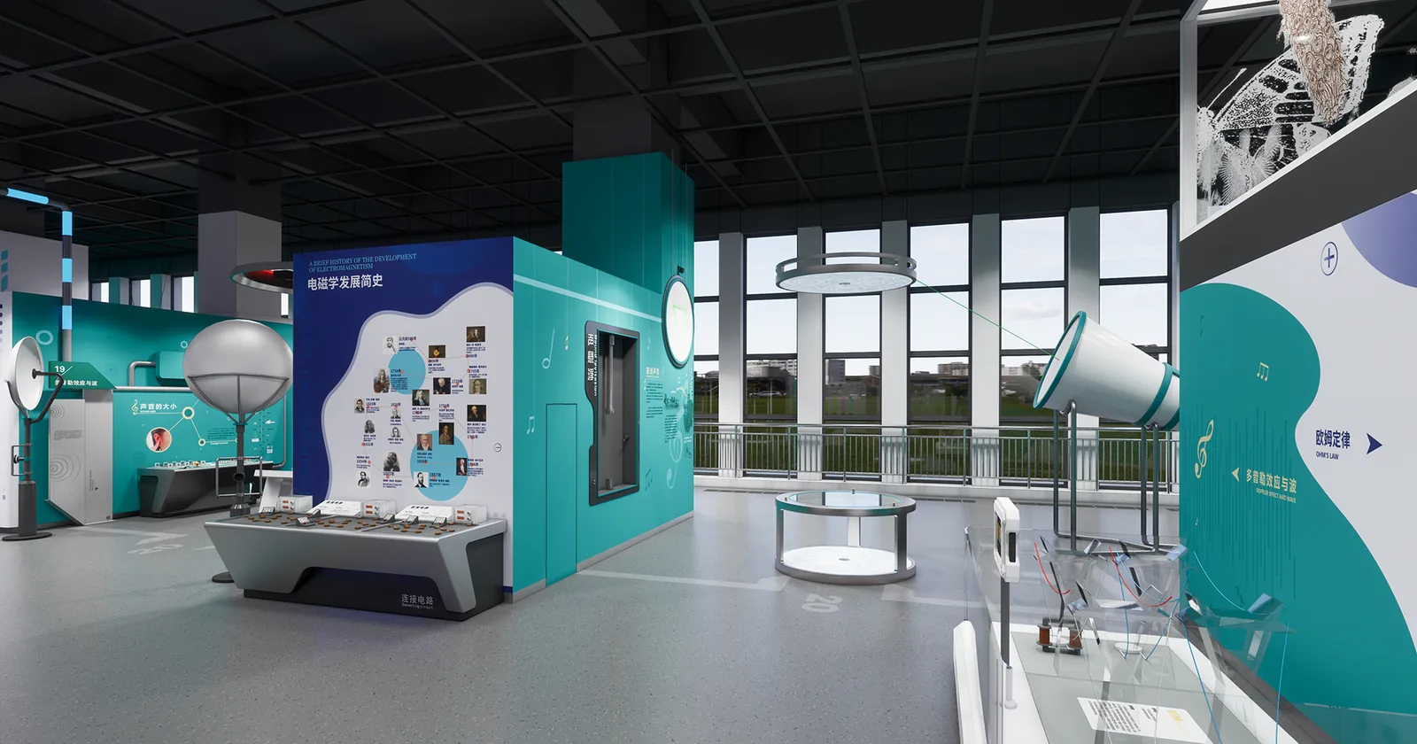 The Doppler Effect and Waves — detailed exhibit design visualization 2