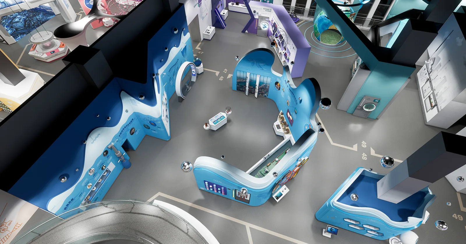 Ocean Science and Exploration — detailed exhibit design visualization 3