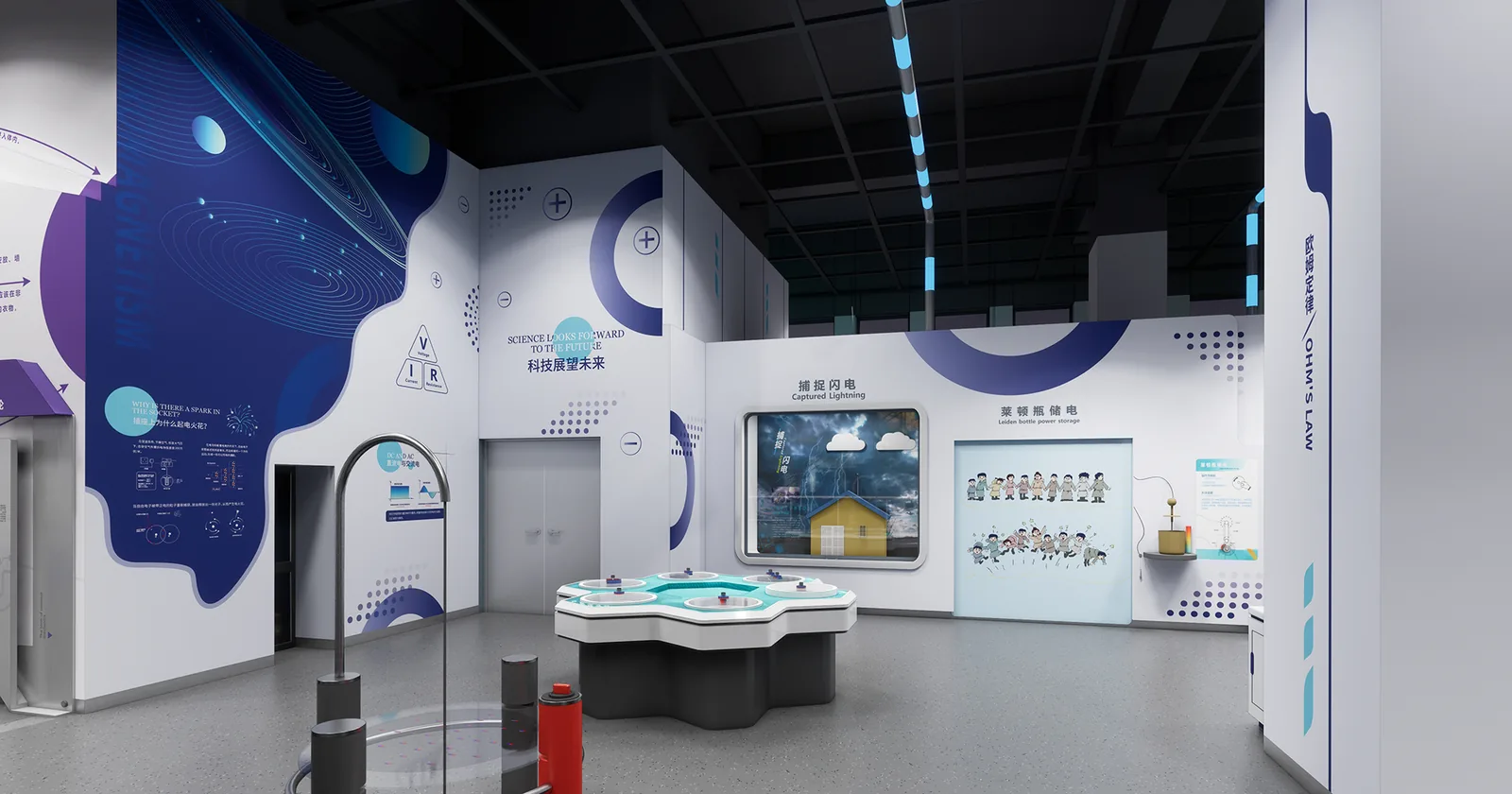 Ohm’s Law — detailed exhibit design visualization 3