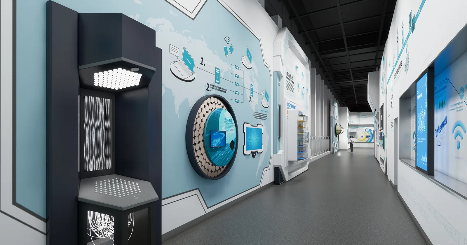 The World Wide Web and Cloud Computing — detailed exhibit design visualization 2