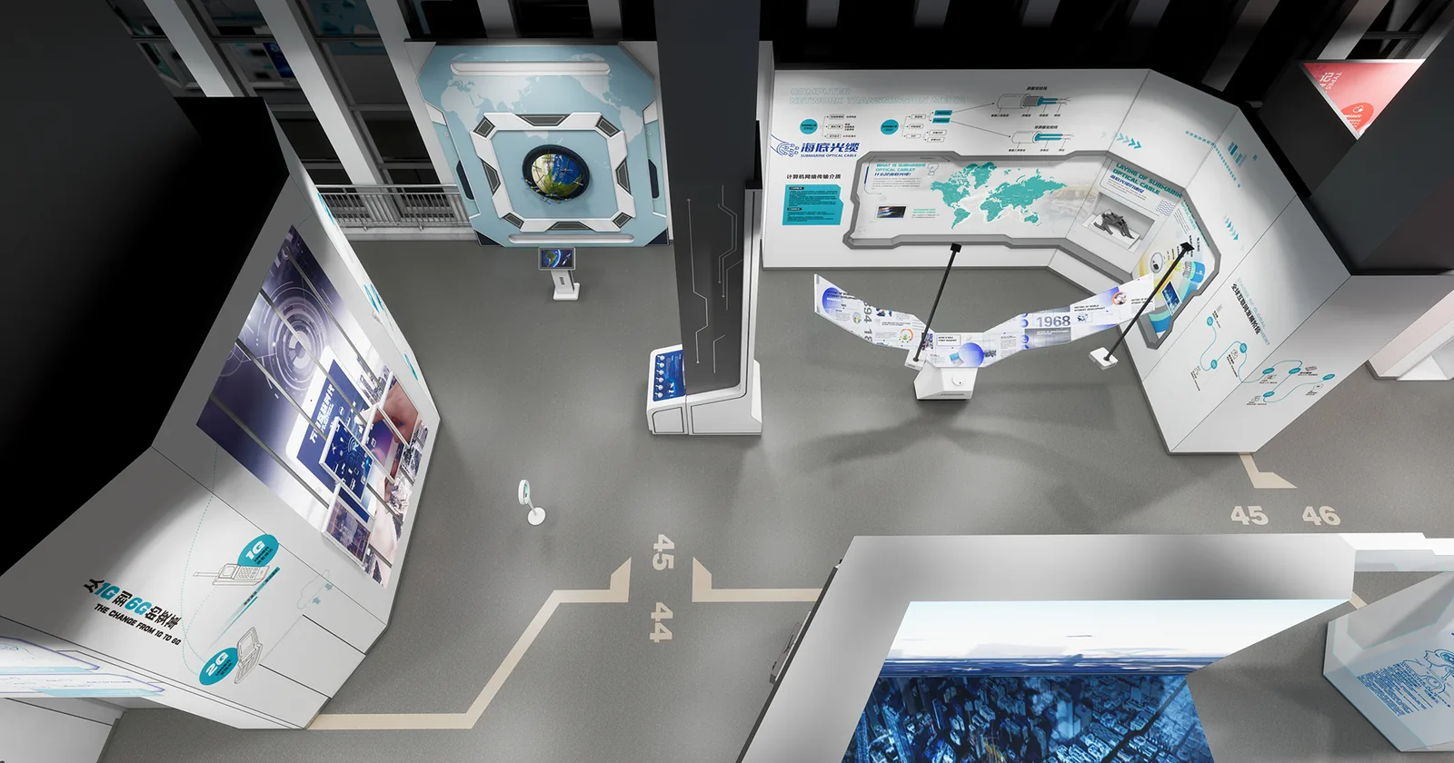 The World Wide Web and Cloud Computing — detailed exhibit design visualization 3